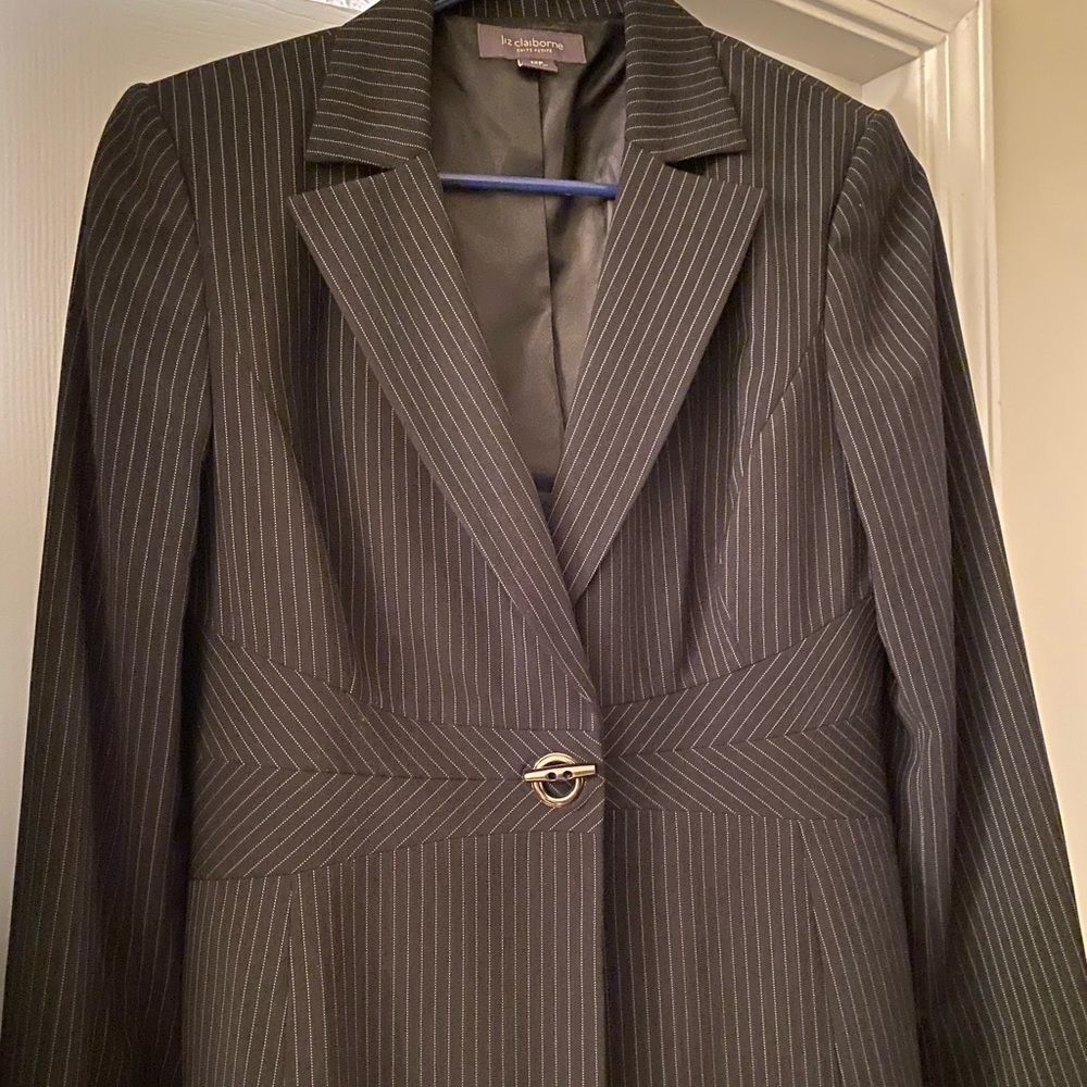 Pinstriped Liz Claiborne blazer